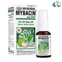 ราคา สเปรย์พ่นคอ มายบาซิน สูตรแอปเปิ้ล 15 มล Myherbal MyBacin with Zinc Greater เกร๊ทเตอร์ฟาร์ม่า 15ml PPLF (19398780247)