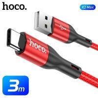 ราคา HOCO X2 Max สายชาร์จ 3 เมตร จ่ายไฟสูงสุด 3A ถ่ายโอนข้อมูลได้ สำหรับ iOS Micro Type C สายชาร์จถักไนล่อน คุณภาพดี Charging Cable hc1 (20233927041)