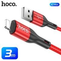 ราคา HOCO X2 Max สายชาร์จ 3 เมตร จ่ายไฟสูงสุด 3A ถ่ายโอนข้อมูลได้ สำหรับ iOS Micro Type C สายชาร์จถักไนล่อน คุณภาพดี Charging Cable hc1 (20233927038)