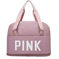ราคา กระเป๋าเดินทาง กระเป๋าเสื้อผ้า Pink แบบ 2 ชั้น ใบใหญ่จุใจ ใส่ของได้เยอะมาก ด้านหลังมีช่องเสียบกับกระเป๋าเดินทางได้ (20944292510)