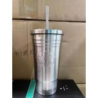 ราคา แก้ว Starbucks แก้วน้ำเก็บความเย็นถ้วยฟางหุ้มสแตนเลสถ้วยสแตนเลส304รักษาอุณหภูมิ24ชั่วโมง (9975970135)