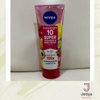 ราคา นีเวีย เอ็กซ์ตร้า ไบรท์ 10 ซูเปอร์ วิตามิน แอนด์ สกิน ฟู้ด เซรั่ม 320 มล Nivea Extra Bright 10 Super vitamins Skin foods 320 ml (21437120287)