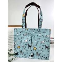 ราคา กระเป๋าผ้าเคลือบกันน้ำ A4 ทรงนอน สะพายไหล่ ขนาด 14 ใส่เอกสาร ใส่แฟ้มได้ จุมากๆ (19414818818)