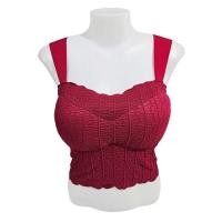 ราคา เสื้อสายเดี่ยว ซับใน ครอปลายลูกไม้ ผ้านุ่ม ไซส์เล็กและสาวอวบ ฟองน้ำในตัว รุ่น L1100 1101 1107 1108 1114 1115 (21543797400)