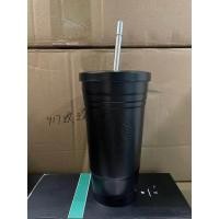 ราคา แก้ว Starbucks แก้วน้ำเก็บความเย็นถ้วยฟางหุ้มสแตนเลสถ้วยสแตนเลส304รักษาอุณหภูมิ24ชั่วโมง (9976024218)