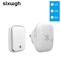 ราคา กริ่งประตูไร้สายแบบไร้แบตเตอรี่ปลั๊กแบบยุโรปสหรัฐอังกฤษกันน้ำกริ่งประตูบ้านแบบไร้สาย (21487098448)