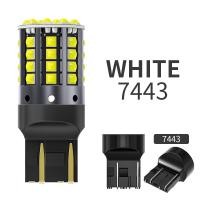 ราคา KALADA 2 หลอด T20 Double Contact ไฟเบรค7443 W21 5W หลอดไฟ Led 1156 1157รถสัญญาณไฟย้อนกลับไฟเบรคไฟไฟสำรอง Amber สีขาว12V 24V หรี่ เบรคไม่กระพริบ (17087881685)