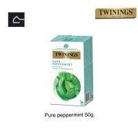 ราคา Twinings Tea Pure Peppermint กล่องขาว ชา ทไวนิงส์ เพียว เปปเปอร์มิ้นท์ ชนิดซอง 2 กรัม แพ็ค 25 ซอง BBE 10 10 2025 (19350202143)