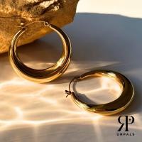 ราคา URPALS ต่างหูสายฝอ Stainless ชุบทอง 18K คุณภาพสูง ใส่อาบน้ำ ออกกำลังกายได้ (21349036029)