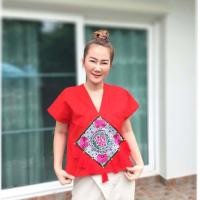 ราคา เสื้อพื้นเมือง เสื้อผ้าฝ้าย เสื้อชาวเขา เสื้อพื้นเมืองปักลาย เกร๋ๆ (9181098691)