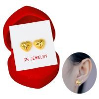 ราคา B44 หัวใจพ่นทราย10 mm ต่างหู ตุ้มหู ต่างหูหุ้มทอง ต่างหูทองไมครอน ต่างหูทอง24k ฟรีตลับทองทุกคู่ (20973873193)