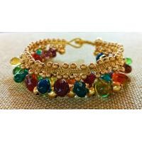 ราคา กำไลทองเหลืองแก้วอินเดีย (21289844651)