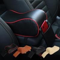 ราคา ที่วางแขนในรถยนต์ ที่พักแขน ที่ท้าวแขนหุ้มหนัง black with red rim Breezy333 (11689843972)
