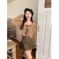 ราคา เสื้อ 2 ชิ้นตัวในเป็นสายเดี่ยว ตัวนอกเป็นเสื้อคลุม (20772490400)