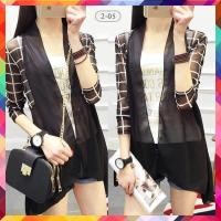 ราคา เสื้อคลุมเกาหลี ผ้าชีฟอง ผ้าตาข่าย หน้าสั้น หลังยาว ผ้าโปร่งบางเบา ขนาดฟรีไซส์ กดเลือกแบบที่ต้องการมี 15 แบบ เสื้อคลุม2 (358831449)
