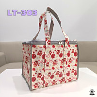 ราคา กระเป๋าผ้าเคลือบ PVC กันน้ำ ซิป3ด้าน ทรงลูกเต๋า รุ่น LT (11899793830)