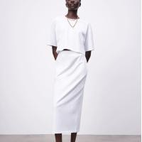 ราคา กระโปรงzaraแท้ กระโปรงกระเป๋าข้าง กระโปรงผ้านิ่มใส่สบาย zara skirt พร้อมส่ง ส่งไว (16230552352)