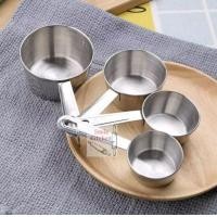 ราคา ถ้วยตวงสแตนเลสหนา 4 ชิ้น ด้ามยาว ชุดถ้วยตวงสแตนเลส 4 ขนาด เก็บเงินปลายทางได้ (5230032935)