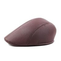 ราคา หมวกเบเร่ต์ชาย หมวกวินเทจ หมวกติงลี่ หนัง PU ส่งจากไทย (16009316893)