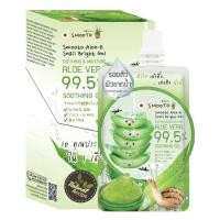 ราคา กล่องX4ซอง Smooto Aloe E Snail Bright Gel สมูทโตะ เจลว่านหางจระเข้ 50กรัม (497880746)