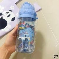 ราคา กระบอกน้ำพลาสติก ขนาด430ML 650ML ขวดน้ำมีหลอด กระบอกน้ำแบบพกพา (21737790642)