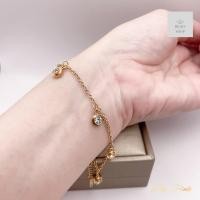 ราคา สร้อยข้อมือประดับเพชรห้อยตุ้งติ้งสวยน่ารักมินิมอล ปรับสั้นยาวได้16 20cm (21436781769)