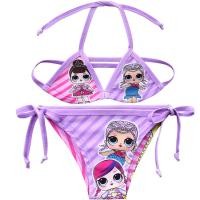 ราคา ตุ๊กตาแปลกใจหญิงผ้าพันคอชุดบิกินี่ชุดว่ายน้ำ2021ชุดว่ายน้ำเด็กบิกินี่ชุดว่ายน้ำบิกินี่8052เสื้อผ้าเด็ก Surfing Beach สวมใส่ชุดอาบน้ำ (7886382054)