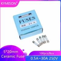 ราคา 100Pcs เซรามิค Fuse 5 20มม 250V Fast Blow ฟิวส์ F 0 5A 1A 2A 3A 3 15A 4A 5A 6A 6 3A 8A 10A 15A 20A 25A 30A ทรงกระบอกเซรามิคฟิวส์ F4A250V F6 3 A250V F8A250V (16565794462)