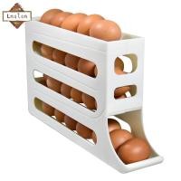 ราคา Lanlan ที่ใส่ไข่ในตู้เย็นกระเป๋าเก็บบัตรไข่ไก่อัตโนมัติกล่องเก็บของม้วนที่แขวนสิ่งของอาหารที่แยกไข่กลิ้งประหยัดพื้นที่สำหรับตู้เย็นตู้ (21456645733)