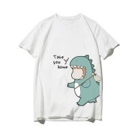 ราคา Top showพร้อมส่ง เสื้อคู่ Oversize ไดโนเสาร์ตัวใหญ่ คอกลม (20895790315)