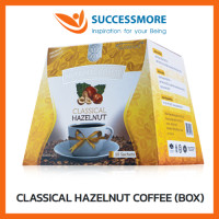 ราคา SUCCESSMORE NUTRINAL CLASSICAL HAZELNUT COFFEE BOX ผลิตภัณฑ์กาแฟ คลาสสิคอล ฮาเซลนัท ผสมคอลลาเจนและใยอาหาร 10 ซอง (14526393406)