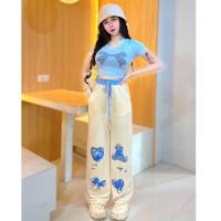 ราคา FLASH Zeza ชุดเซ็ท2ชิ้น กางเกงเอวสูง เสื้อครอปตีเกล็ดหน้า ชุดเซ็ทเสื้อครอปผ้าร่องไหมพรม เอวสูงพรางหุ่น ผ้าตัวหนา ชุดเซ็ตน้องโบว์ชมพู โบว์ฟ้า โบว์ดำ (21725791372)
