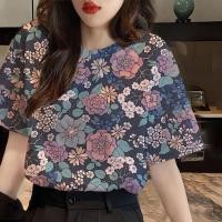ราคา เสื้อสงกรานต์2567 เสื้อลายดอก เสื้อฮาวาย เสื้อยืดลายดอกไม้สงกรานต์ แฟชั่นสบาย ๆ ฮาวายดอกไม้แขนสั้น เสื้อยืดผู้หญิงสวยสง่า เสื้อยืดลายดอกไม้ เสื้อยืดลายดอกไม้ (21526501939)