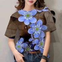 ราคา เสื้อสงกรานต์2567 เสื้อสงกรานต์ เสื้อลายดอก โนเบิลสีดำลายดอกกุหลาบพิมพ์เสื้อยืด แฟชั่นลายดอกไม้สบาย ๆ พิมพ์เสื้อยืดแขนสั้น เสื้อยืดสตรีสวยสง่างาม (21474586649)