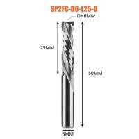 ราคา เครื่องตัดมิลลิ่งอัดงานไม้ UP DOWN ตัดสองขลุ่ยเกลียวคาร์ไบด์มิลลิ่งเครื่องมือ CNC Router Wood End Mill Cutter Bits (19885371349)