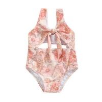 ราคา พร้อมส่งจากไทย Happyfly เด็กวัยหัดเดินสาวฤดูร้อนชุดว่ายน้ำชิ้นเดียวแขนกุดลายดอกไม้ เปลือกหอยพิมพ์กลวงชุดว่ายน้ำ (19115657191)