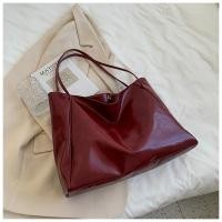 ราคา available Tote Bag Womens Bag 2024 New Autumn Winter Japan Korea Large Capacity Soft Leather Shoulder Bag Retro Casual Handheld Bucket Bag (21303267021)