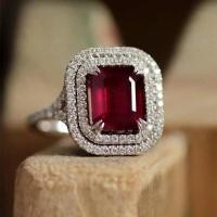 ราคา JWEGHL 2ชั้น Cubic Zircon แหวน4 Claw Inlay คริสตัลแหวนแต่งงานเงิน925แหวนหมั้น แต่งงานเพชรเจ้าหญิงแหวนเครื่องประดับหญิง (9175179263)
