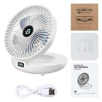 ราคา 8นิ้ว พัดลมติดผนัง พัดลมตั้งโต๊ะ เป่าได้10ชม ติดผนัง แบบพกพา พัดลมตั้งโต๊ะ USB พัดลมชาร์ พับได้ พัดลม ติดผนัง พับได้ (21784520637)