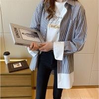 ราคา เสื้่อเชิ้ตลายพราง เสื้อผู้หญิง แนวเกาหลี W64129 (16992867978)
