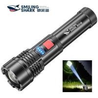 ราคา ไฟฉาย LED พลังสูงรูปฉลามยิ้มไฟฉายชาร์จไฟได้ USB ไฟฉายตั้งแคมป์ไฟฉายกำลังสูงกลางแจ้งไฟฉายฉุกเฉิน (21431225433)