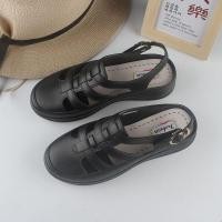 ราคา MINGSHENG รองเท้าแตะเครื่องแต่งกายของผู้หญิงสีทึบใหม่รองเท้าแฟชั่นเท้าแบนลำลองลายฉลุของผู้หญิงรองเท้าแตะ (17323815046)