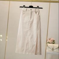 ราคา keu d พร้อมส่ง กระโปรงยาว ทรงเอ งานผ้าลูกฟูก ซิปซ่อนด้านหน้า ผ่าข้าง (21367782845)