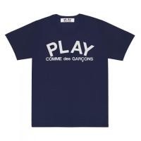 ราคา เสื้อยืดผ้าฝ้าย 100 เสื้อยืดแขนสั้นสีกรม Play COMME des GARCONS S 5XL (19923534463)