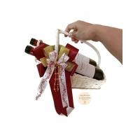 ราคา กระเช้าไวน์ ตะกร้าใส่ขวดคู่ กระเช้าไวน์คู่ กระเช้าของขวัญ ตะกร้าไวน์คู่ ที่ใส่ขวดไวน์ Hand made ตะกร้าใส่ไวน์ (21130769495)