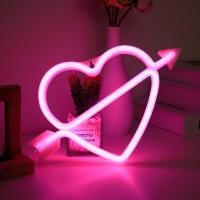 ราคา รูปหัวใจ ไฟนีออน ไฟนีออน LED ป้ายไฟนีออน สำหรับการตกแต่งห้องนอน (21028099696)
