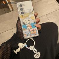 ราคา JieHui สำหรับ Samsung Z Fold5 PC Matte White stitching Snoopy Fashion Phone Case (20050974811)
