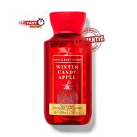 ราคา ขนาดพกพา สบู่เหลวอาบน้ำ Bath Body Works Body Wash Winter Candy Apple with Pro Vitamin B5 Aloe 3 fl oz 88 ml (21656532039)