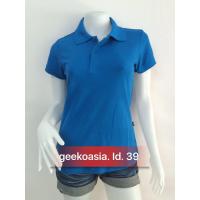 ราคา เสื้อโปโลหญิง ตรากวางแท้ Geeko สีฟ้าอมน้ำเงิน หญิง (1667714036)