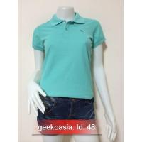 ราคา เสื้อโปโลหญิง ตรากวางแท้ Geeko สีฟ้ามิ้น หญิง (1667820917)